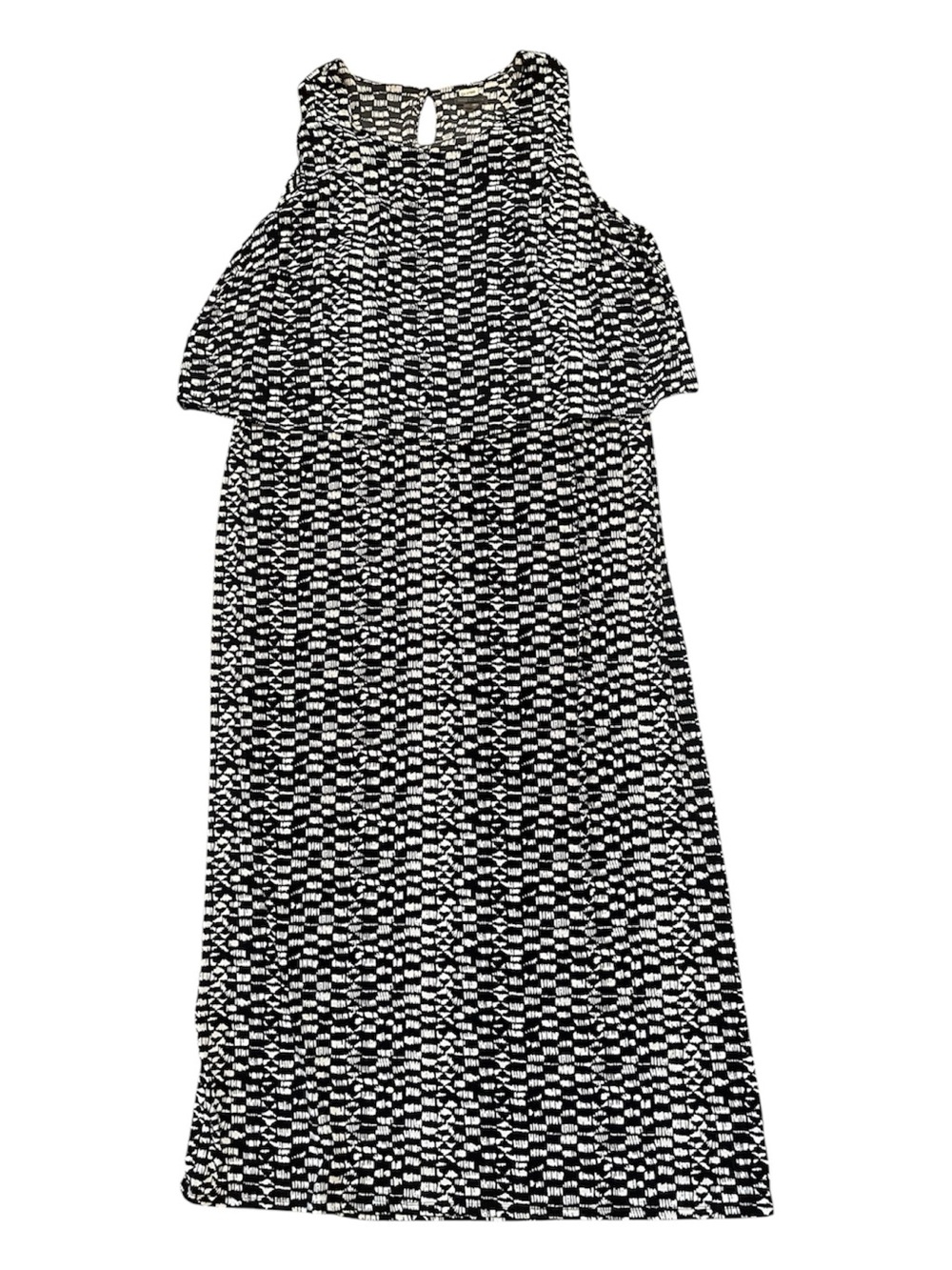 Black & White Patterned Maxi Dress